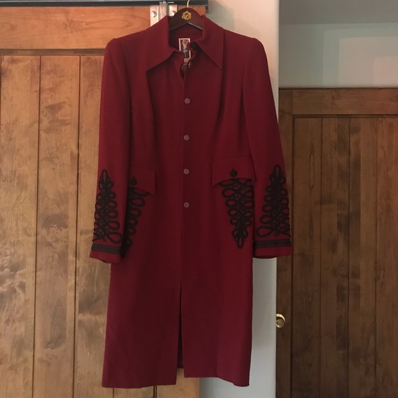 Maroon Peacoat - Picture 1 of 3